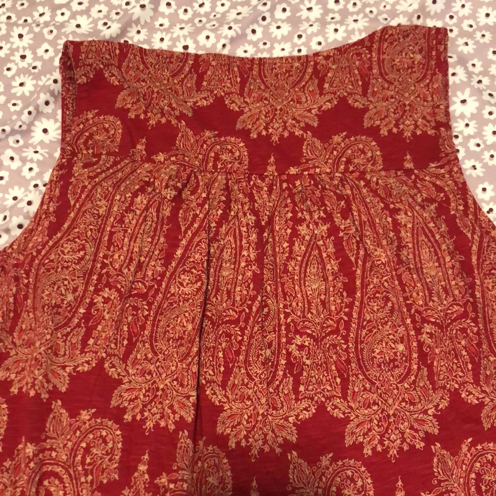 Lucky Brand Embroidered Woven Mix Tank Blouse Womens Size M - Picture 11 of 13